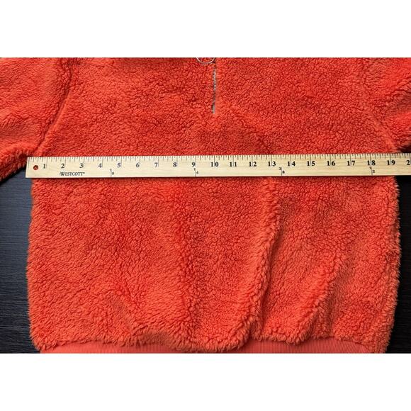 Topshop Woman’s Fuzzy 1/4 Zip Pullover Size 4, Warm Cozy Fall - Picture 2 of 5
